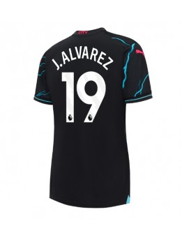 Billige Manchester City Julian Alvarez #19 Tredjedrakt Dame 2023-24 Kortermet
